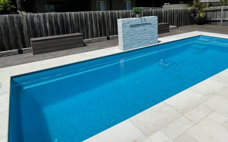 7m slimline pool light blue