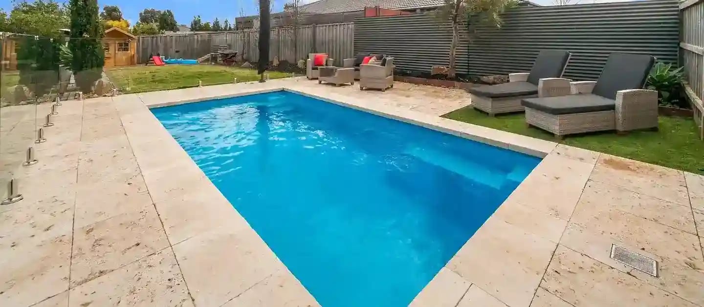 6m Slimline Water Spice travertine tiles sydney