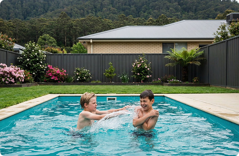 fun swimming in Traralgon