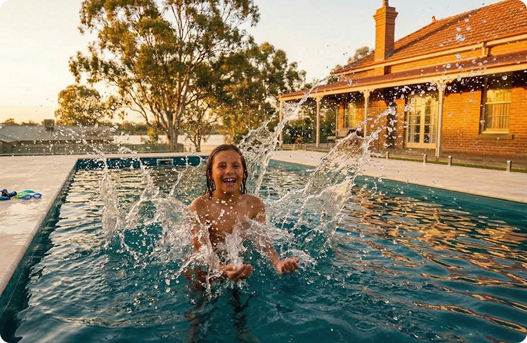 pool swimming fun in albury