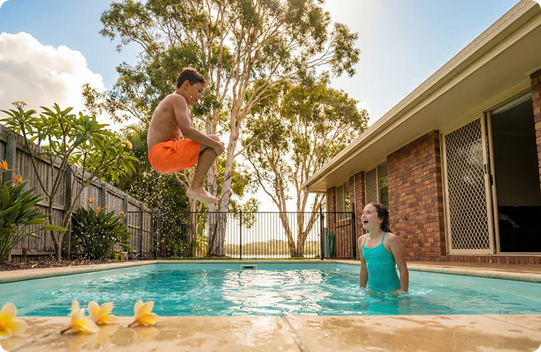 pool swimming fun in ballina