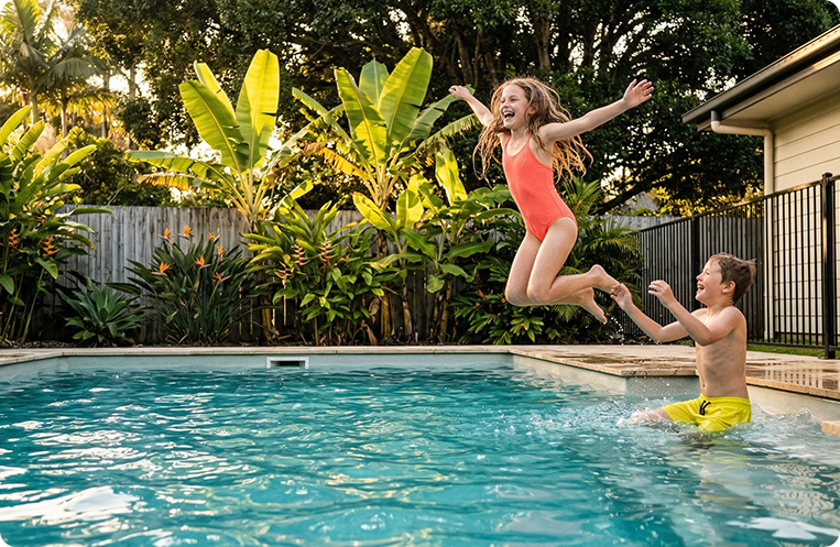 Swimmin in Coffs harbour Pool