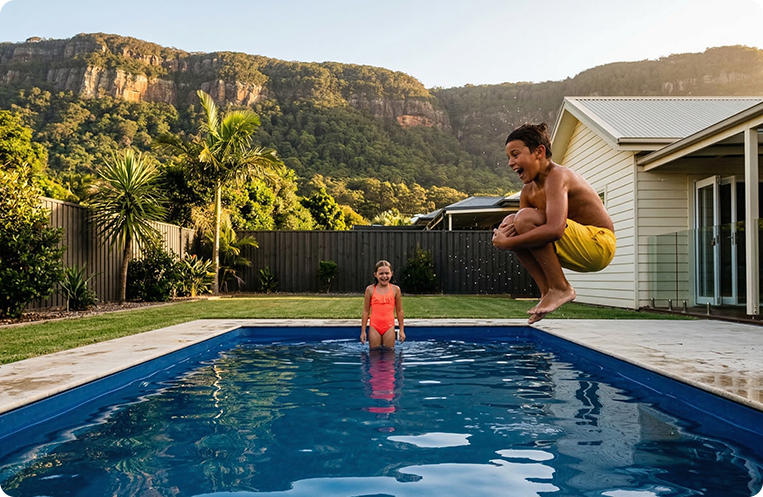 swimming in pool illawarra