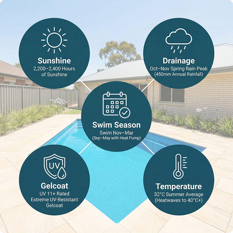 weather for swimming in shepparton